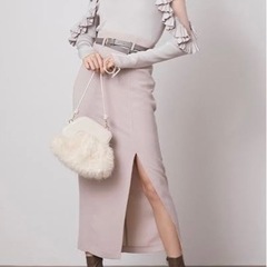 SNIDEL プリーツフリルスリーブニットプルオーバーの画像