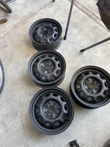 艶消し塗装　日産純正ホイル