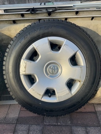 ハイエースジャストロー　純正鉄ホイール　スタッドレスセット