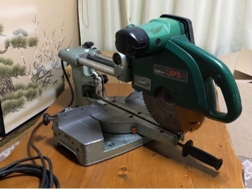 【お譲り先決まりました】日立工機 255mm 卓上スライド丸ノコ c10fs +日立工機 補助ローラー