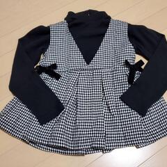 130cm　プティマイン　セットアップ　カットソー　ショートパンツの画像