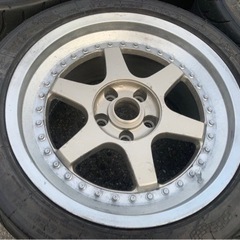 Black Racing 17インチ 9J+18 4本 3ピース GT-Rサイズ ブラックレーシングの画像