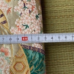 ◎お値下げしました‼️ 【断捨離中】 早い者勝ち‼️　逸品 純金箔 正絹 帯 木箱付 検 着物女性和服振袖袋帯名古屋帯和装小物帯金彩 の画像