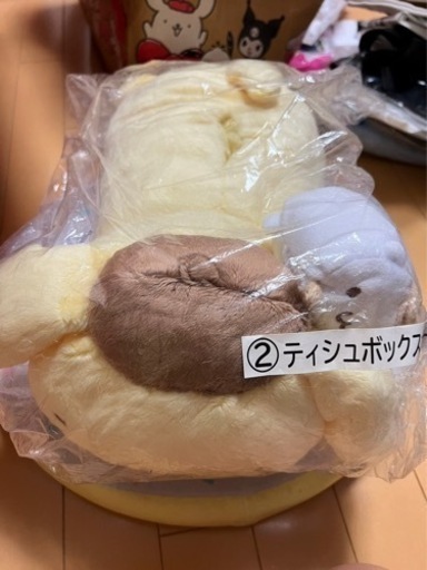 サンリオ ポムポムプリン ティッシュケース ぬいぐるみ