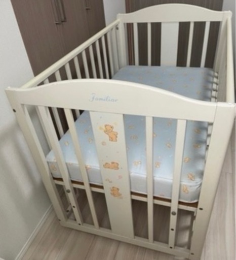 familiarベビーベッド＋マットレス