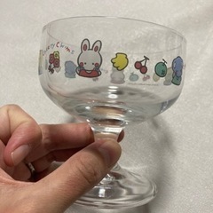 ※短期掲載　レア　レトロ　cheery chums チアリーチャム の デザートグラスの画像