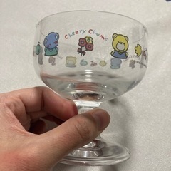 ※短期掲載　レア　レトロ　cheery chums チアリーチャム の デザートグラスの画像