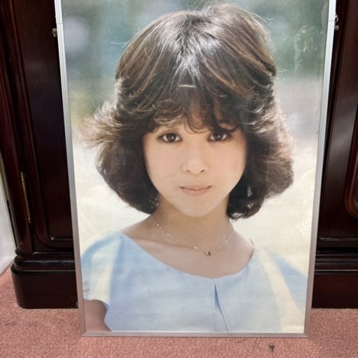 1980年代、松田聖子、木製パネル、永久保存版、額付、保管紙箱付 松田聖子