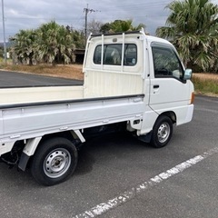 値下げしました。スバル　サンバー軽トラ　4WD 　エアコン　パワステの画像