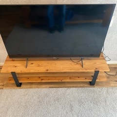 一枚板のテレビラックの画像