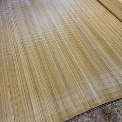 天然の藤製の夏用カーペット　敷物の画像