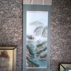 掛け軸（山水画）