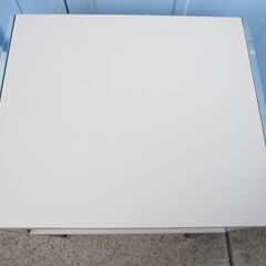 電話台　ホワイト　キズありの画像
