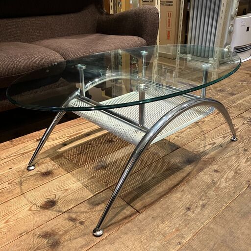 中古 NXT ガラス天板ローテーブル ガラス天板ローテーブル・センターテーブル (買取ファミリーズ