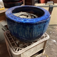 決まりました　火鉢　陶器製　昭和レトロ