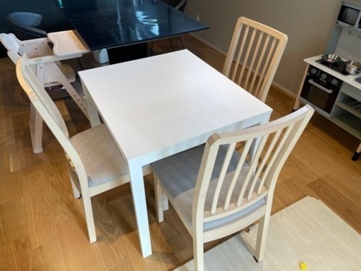 定価43000円　IKEA 伸長式ダイニングテーブルセット　