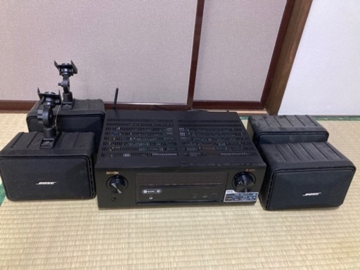 AVアンプ　BOZEスピーカー4つ【本日買取に出します】