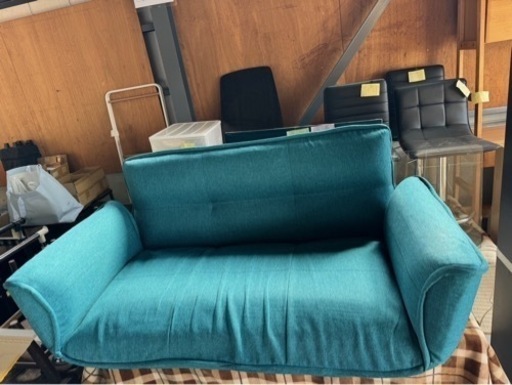 ソファー　ブルー　ローソファー　中古