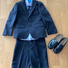 入学式スーツ・靴セット　男の子　120㎝・18㎝