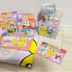 ポケモン　バスタオル　マグカップ　シール　ティッシュ　セット