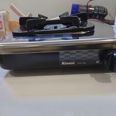 リンナイ一口コンロ！設置のみで未使用です！の画像