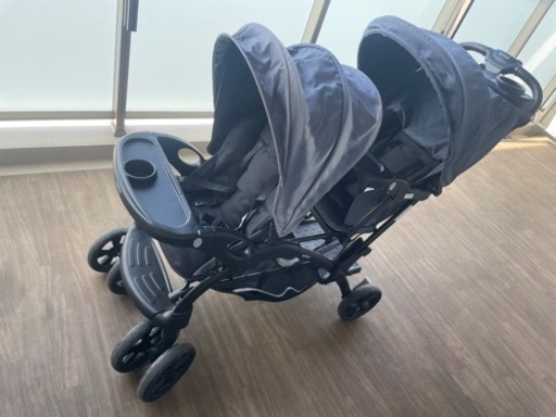 2人乗りベビーカー 2人でゴーDX 専用レインカバー付き