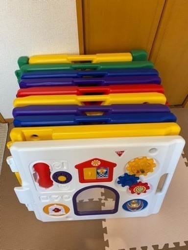 【美品】ベビーサークル　ミュージカルキッズランドdx 日本育児　10枚