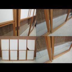 お話中！ビンテージ建具
雪見障子引き戸4枚組和室建具 の画像
