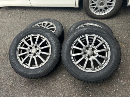 スタットレス　15インチ 195/65R15 15 5穴　ヨコハマアイスガード　バリ山