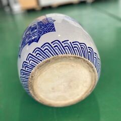 大阪⭐️エコマックス♻️「S164」 瀬戸火鉢 手あぶり火鉢 祝い柄 アンティーク メダカ 金魚鉢 囲炉裏の画像