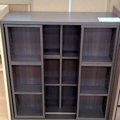★ジモティ割あり★  スライド本棚 ブラウン H85×D29×W...