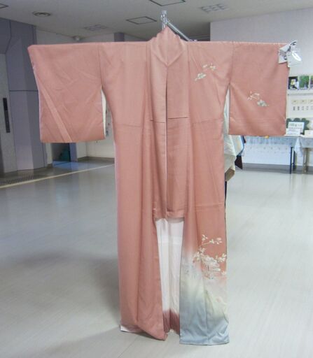 付下（桃色）　和服　着物【J560123-118】