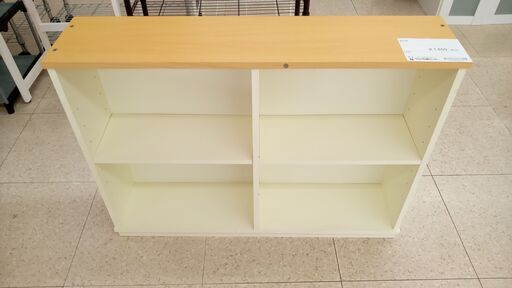 ★ジモティ割あり★  飾り棚 クリーム H74×D23×W100 クリーニング済み TJ3852
