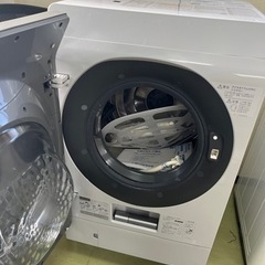 SHARP ES-W111-SL 2018年製 ドラム式洗濯機 左開き