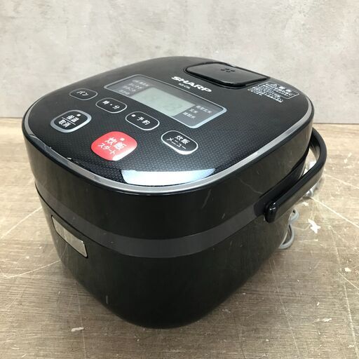 1/27 終 SHARP シャープ ジャー炊飯器 3合炊き 2018年製 KS-C5L-B 炊飯ジャー 動作確認済み 菊RH