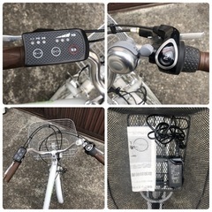 電動アシスト自転車　SUISUI スイスイ 26インチ ホワイトの画像