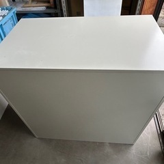 ①スチール棚　書庫　収納　オフィス家具　鍵なしの画像