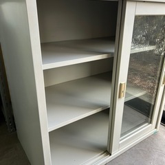 ①スチール棚　書庫　収納　オフィス家具　鍵なしの画像