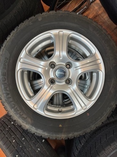 ◆PCD 100-4H◆14インチ スタッドレスタイヤアルミホイールセット【リサイルマート下関店】