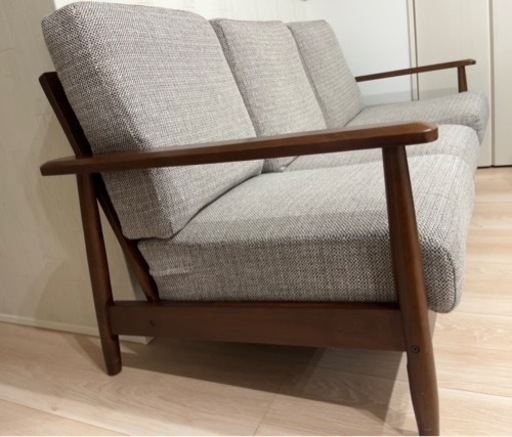 ニトリ　3人掛けソファ(スツール付き)