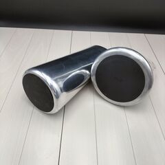 (C-2411FB18)◆IKEA◆フェイクフラワー&フワラーベース◆2点◆シルバー◆の画像