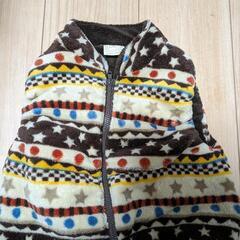 【美品】80サイズ　フリースベスト中綿入りで
