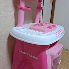 （中古）ままごと遊び キッチンセット台所 ままごとセット ままごとおもちゃ ごっこ遊び クッキングトイ 知育玩具 おもちゃ   キッズ 子供用 女の子 男の子 おもちゃ 誕生日 クリスマス プレゼントの画像