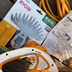 バリカン　ハンディ　芝刈り機　RYOBI  KYOCERAの替刃付の画像