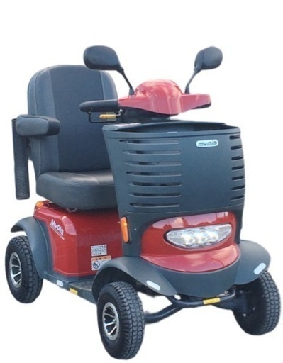 アテックス 電動車椅子 マイピアBT41 レッド セニアカー シルバーカー シニアカー