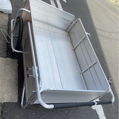 【未使用品】定価45000円　折りたたみアルミリヤカー　リアカーの画像