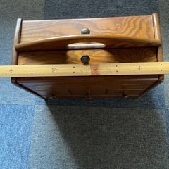 裁縫箱　木製　美品の画像