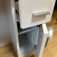鏡面、天板使用感あり、ドレッサー、ライト付きの画像