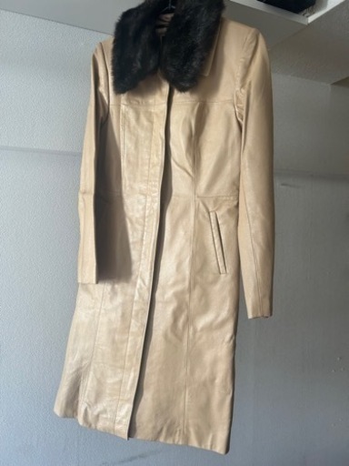 ✨美品✨ジャケット レザーコート レディース  牛革   上質 ロングコー