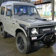 美車 ４年 ジムニー ＪＡ１１Ｖ 改 パノラミックルーフ５速 エ...